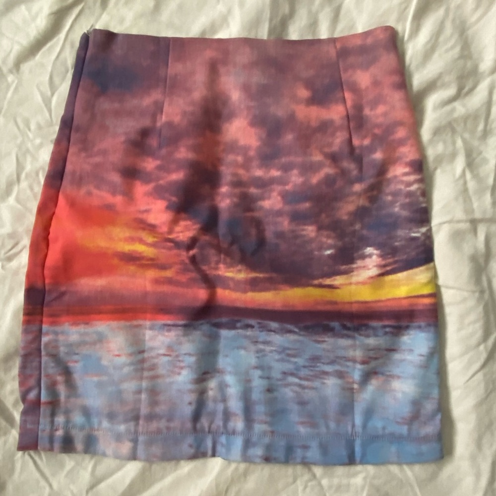 Sunset mini skirt